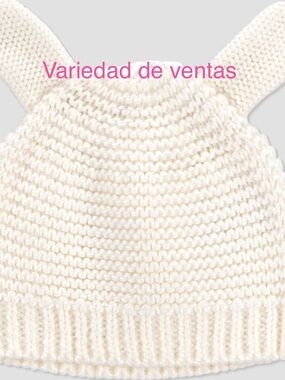 Cream Knit Baby Hat